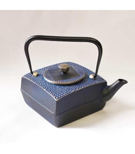 Amazon | 及富 南部鉄器 鉄瓶 みやび 1.0L 青 大谷翔平 使用 | ノー